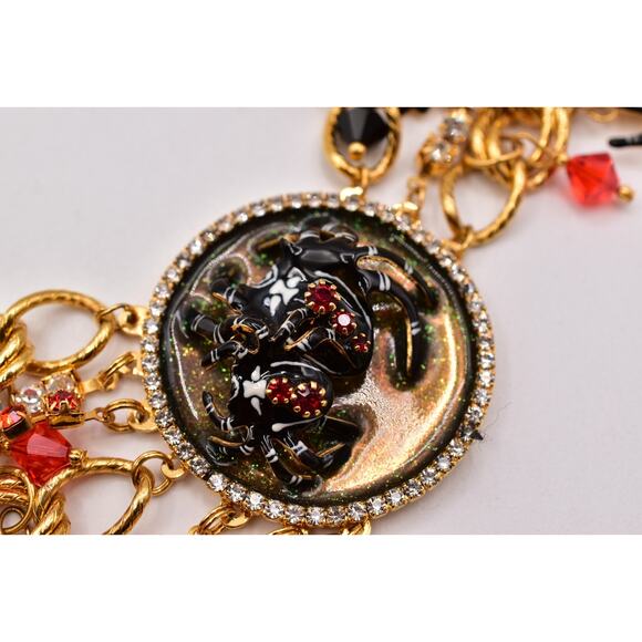 Lunch At The Ritz Halloween Belt Chain Rhinestone Crystal Pumpkin Witch Spider main image 8